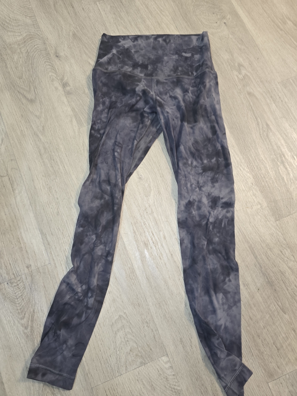 lululemon athletica Charcoal Gray Tie-Dye Leggings